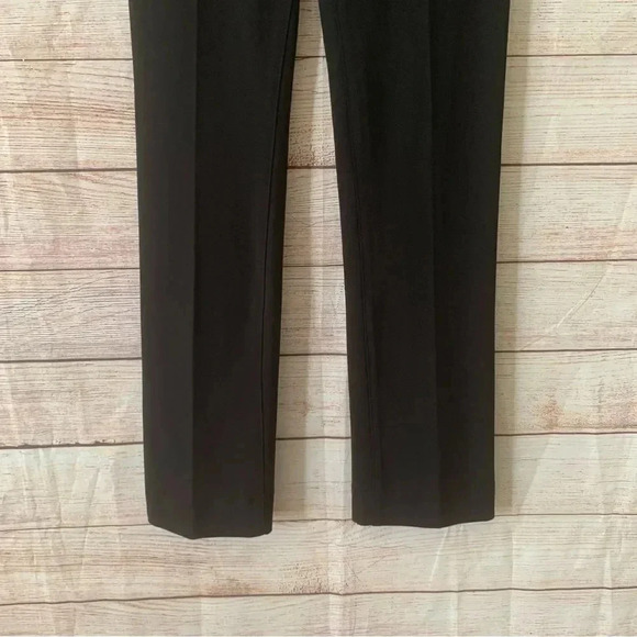 Not Your Daughter Jeans Ponte Knit Slim Trouser Pants Size 4 Black Straight Leg - Picture 3 of 14